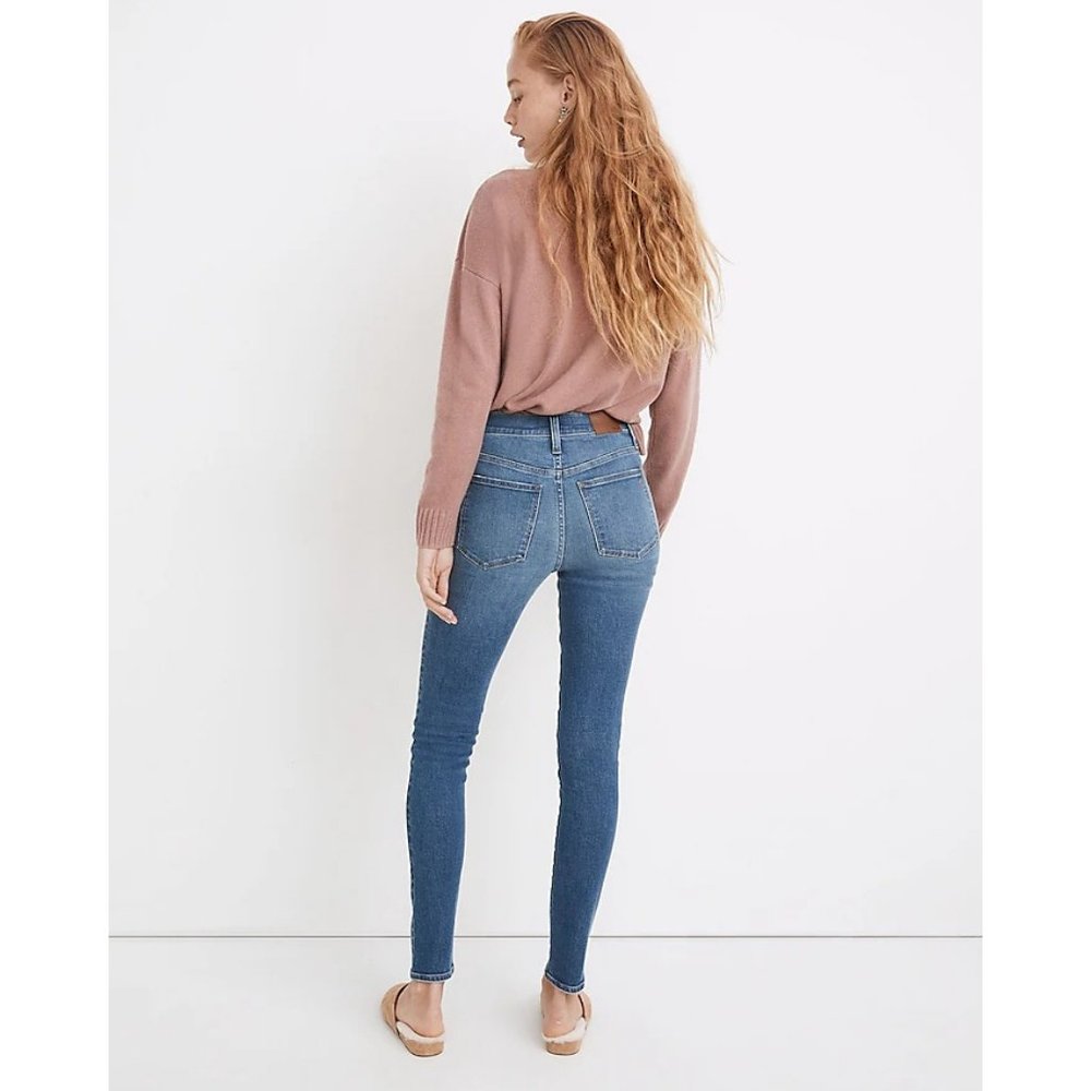 Madewell Button Fly 9" High Rise Skinny Jeans - Picture 4 of 8
